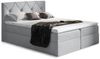99rooms Arian Boxspringbett Velours 160x200 cm Silber Bild 2