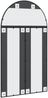 vidaXL Wandspiegel Schwarz 80x140 cm Gewölbt Eisen 3200609 Bild 5