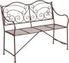 Gartenbank RUPERT - 106cm Breit, Stahl, Schwarz | Terrassenbank Wetterfest Sitzbank Outdoor Bank Bild 2