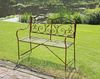 Gartenbank RUPERT - 106cm Breit, Stahl, Schwarz | Terrassenbank Wetterfest Sitzbank Outdoor Bank Bild 5