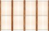 vidaXL 4-tlg. Raumteiler Cremeweiß 280x180 cm 319184 Bild 3