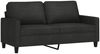 vidaXL 2-Sitzer-Sofa Schwarz 140 cm Stoff 359167 Bild 2