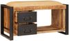 vidaXL Sitzbank mit Stauraum Braun 80 x 35 x 40 cm Massivholz Mango 4015983 Bild 2