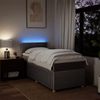 vidaXL Boxspringbett mit Matratze Taupe 90x190 cm Stoff 3289615 Bild 5