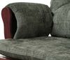 Relaxsessel HWC-C76, Schaukelstuhl Schwingstuhl mit Hocker Stoff Chenille (465g/m²) Öko-Tex ~ grün, Gestell dunkel Bild 5