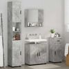vidaXL Badezimmermöbel-Set 4 pcs Beton Grau Holzwerkstoff & Metall 3392976 Bild 3