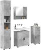 vidaXL Badezimmermöbel-Set 4 pcs Beton Grau Holzwerkstoff & Metall 3392976 Bild 2