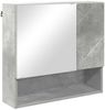 vidaXL Badezimmermöbel-Set 4 pcs Beton Grau Holzwerkstoff & Metall 3392976 Bild 5