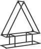 vidaXL Brennholzregal Schwarz 80x25x90 cm Kaltgewalzter Stahl 864315 Bild 2