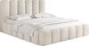 WFL GROUP Polsterbett Serenity mit Bettkasten und Lattenrost, Bettgestell, ohne Matratze (erhältlich in 5 Größen 120x200, 140x200, 160x200, 180x200, 200x200 cm), mit Stauraum, hohem Kopfteil, Boucle oder Samt Stoff, Made in EU Bild 5