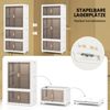 Kleiderschrank mit 10 Kleiderbügeln 421L Garderobenschrank klappbar Mehrzweckschrank mit Rollen freie Kombination 71 x 46 x 156 cm Bild 5