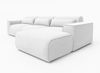 AX LIVING Wohnlandschaft mit Schlaffunktion Ruyam Perlweiß Sofa R Bild 4