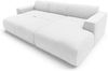 AX LIVING Wohnlandschaft mit Schlaffunktion Ruyam Perlweiß Sofa R Bild 5