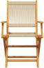 vidaXL Gartenstühle 2 Stk. Beige Massivholz Akazie und Polypropylen 367668 Bild 5