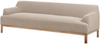 beliani 'SOSJO' 3-Stizer-Sofa, Stoff beige, Mittig, 219 x 83 x 74 cm Bild 4