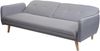 Schlafsofa HWC-J18, Couch Klappsofa Gästebett Bettsofa, Schlaffunktion Stoff/Textil 185cm ~ grau Bild 3