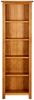 Bücherregal | Büroregal | Standregal 5 Fächer 45x22x140 cm Massivholz Eiche Bild 2