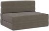 vidaXL Klappsofa Bett Hellgrau 70 x 80 x 60 cm Stoff 900097 Bild 2