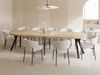 WFL GROUP Esstisch Twixy ausziehbar rund industrial mit schwarzen Holzbeinen (MADE IN EU, erhältlich in 2 Größen – Durchmesser 100 cm, ausziehbar auf 250/300 cm), XXL groß extra lang Ausziehtisch für 5-16 oder 5-14 Personen Bild 5