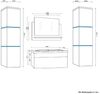5 teiliges XXL Badmöbel Set Waschplatz inkl. LED Beleuchtung hochglanz Weiss Bild 4