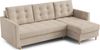 AX LIVING Kleine Couch L Form Nesbit 224cm Beige mit Schlaffunktion&Bettkasten Bild 2