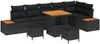 vidaXL Gartensofa-set 9 pcs Schwarz Poly-Rattan 3362929 Bild 2