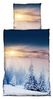 Leonado Vicenti Bettwäsche Winter flauschig warm, Fleece, 2 teilig, Thermofleece kuschelig weich, Winterlandschaft Bild 4