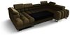 Wohnlandschaft Schlafsofa BASTIEN in Stoff Aragon Sky Ottomane Links Bild 2