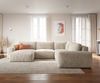 Wohnlandschaft Lanzo XL 360x260 cm Cord Beige Recamiere variabel Bild 2