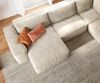 Wohnlandschaft Lanzo XL 360x260 cm Cord Beige Recamiere variabel Bild 4