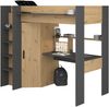 Heavy 1 Hochbett Parisot, mit Schrank, Tisch, Lattenrost 90x200 Bild 4