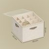SONGMICS Schuh-Organizer, 2er Set, jeder für bis zu 16 Paar Schuhe, platzsparend, stapelbar, Kleiderschrank, beige Bild 5