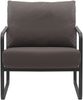 CLP Lounger Manea mit Metallgestell,braun Kunstleder Bild 3