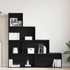 vidaXL Bücherregal Schwarz Eichen-Optik 155 x 24 x 160 cm 862441 Bild 4