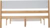 Bett 140x200 cm in Weiß/Natur mit Mittelfuß – zeitloses Kiefernholz-Design Bild 5
