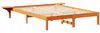 vidaXL Bettrahmen Wachsbraun 160 x 200 cm Massives Kiefernholz 873183 Bild 4