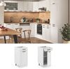 Küchenunterschrank R-Line Weiß Landhaus 40 cm , AP Anthrazit Vicco Bild 2