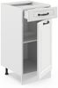 Küchenunterschrank R-Line Weiß Landhaus 40 cm , AP Anthrazit Vicco Bild 4