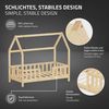 ML-DESIGN Spielbett Hausbett Kinderbett inkl. Lattenrost kreativ Bodenbett für Kinder, Abenteuerbett ohne Matratze 70x140cm Holzbett Natur Kiefer Bettgestell Bild 3