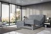 MEBLINI Boxspringbett Elektrisch EDISON 160x200 cm mit Bettkasten - H3/Grau Samt Polsterbett - Doppelbett mit Toppers & Taschenfederkern-Matratzen Bild 2
