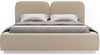 Selsey 'Comoves' Polsterbett 140x200 mit Veloursbezug und LED, Hellbeige Bild 5