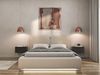 Selsey 'Comoves' Polsterbett 140x200 mit Veloursbezug und LED, Hellbeige Bild 2