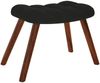 vidaXL Schaukelstuhl mit Hocker Schwarzer Samt 4016849 Bild 5