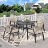PHI VILLA Garten-Essgruppe, (Gartenmöbel Set Outdoor Balkon Esstisch) Bild 5