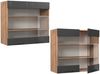 Küchenglasschrank Fame-Line Dunkelgrau 80 cm Vicco Bild 5