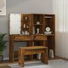 Schminktisch-Set mit LED Räuchereiche Holzwerkstoff [3114104] Bild 4