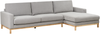 Linksseitiges Ecksofa SIGGARD Grau Stoff Bild 4