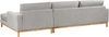 Linksseitiges Ecksofa SIGGARD Grau Stoff Bild 5