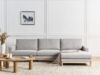 Linksseitiges Ecksofa SIGGARD Grau Stoff Bild 3
