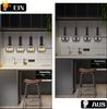 ZMH Pendelleuchte Esstisch Hängelampe Vintage Esszimmer Pendellampe E27 Hängeleuchte 4 Flammig Esszimmerlampe Höhenverstellbar Industrial Esszimmerlampe für Schlafzimmer Büro (ohne Leuchtmittel) Bild 3